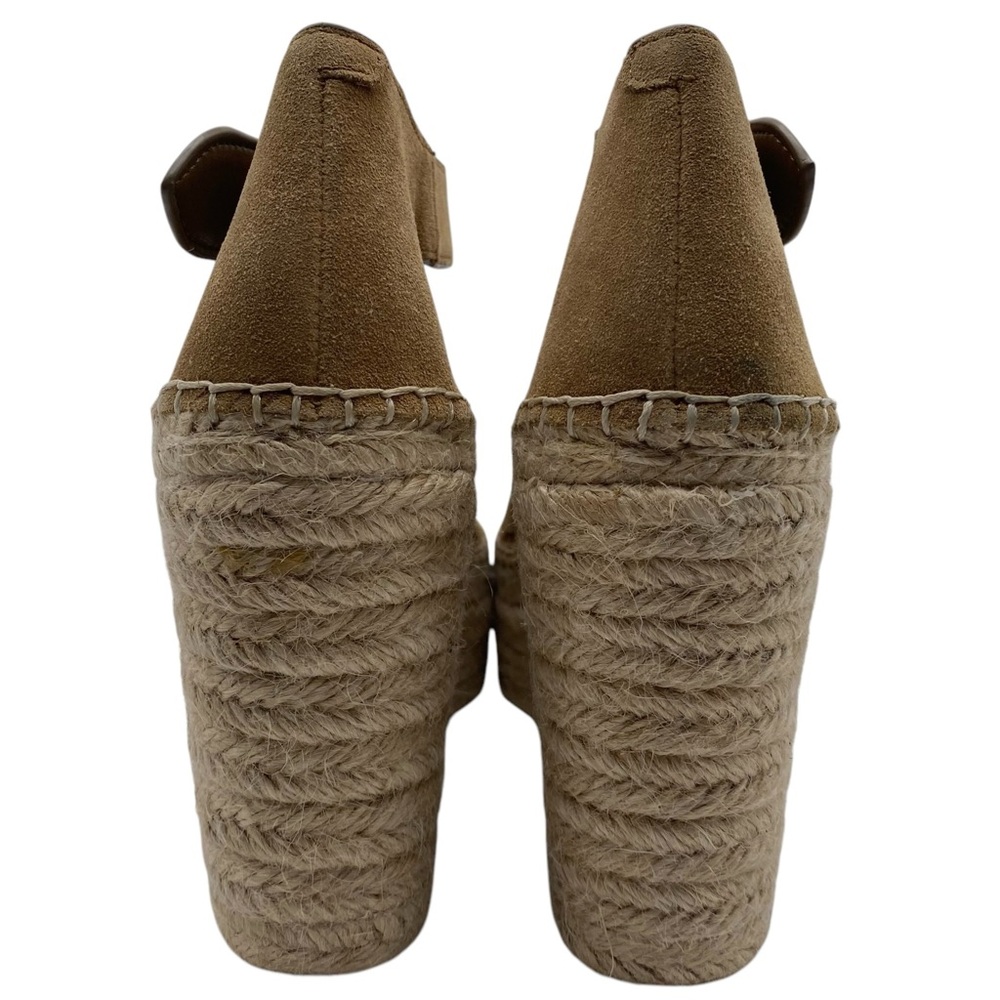 Marc Fisher Womens Shoes Adalla Sandals 10 Brown Wedge Espadrille Wedge Casual - Picture 7 of 13